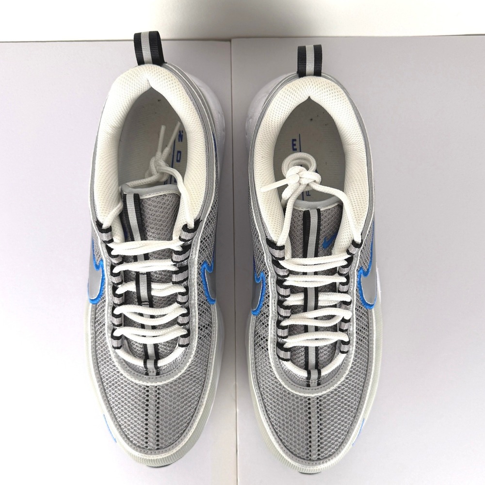 Nike Air‎ Zoom Spiridon Cage 2 Metallic Silver Navy Mens 10.5 HF9117-003 Running - Picture 2 of 10